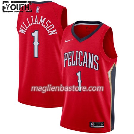 Maglia NBA New Orleans Pelicans Zion Williamson 1 Nike 2019-20 Statement Edition Swingman - Bambino